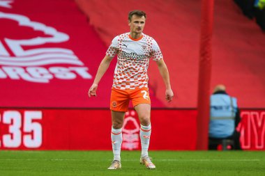 Blackpool 'dan Callum Connolly, Birleşik Krallık' ın Nottingham Forest-Blackpool maçında 7 Ocak 202 tarihinde oynanan üçüncü tur karşılaşmasında