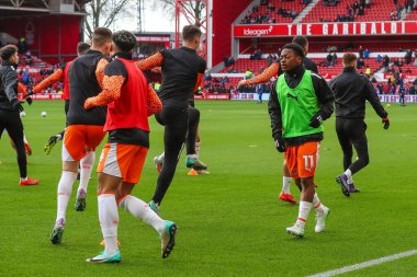 Blackpool 'dan Jordan Lawrence-Gabriel, 7 Ocak 202' de İngiltere 'nin Nottingham kentinde oynanan üçüncü tur şampiyonluk karşılaşmasında, Emirates FA Cup üçüncü tur karşılaşmasında Nottingham Forest, Blackpool' a karşı oynadı.