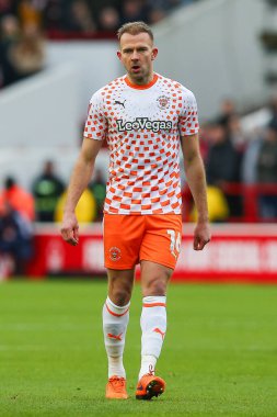 Blackpool 'dan Jordan Rhodes, Birleşik Krallık' ın Nottingham Forest-Blackpool maçında, 7 Ocak 202 tarihinde, City Ground, Nottingham, İngiltere 'de oynanan üçüncü tur karşılaşmasında