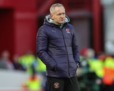 Neil Critchley, Birleşik Krallık 'ın Nottingham Forest-Blackpool maçında Blackpool' un teknik direktörü.