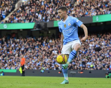 Manchester City 'den Sergio Gomez, Manchester City' nin 7 Ocak 202 'de Etihad Stadyumu' nda oynanan üçüncü tur karşılaşmasında...