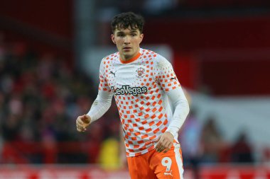 Blackpool 'dan Kyle Joseph, Birleşik Krallık' ın Nottingham Forest-Blackpool maçında 7 Ocak 202 tarihinde oynanan üçüncü tur karşılaşmasında...