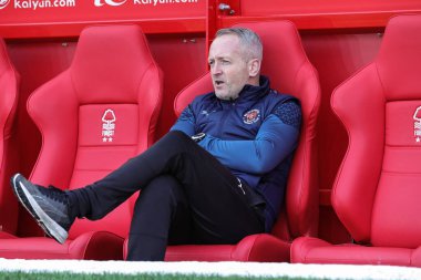 Neil Critchley, Birleşik Krallık 'ın Nottingham Forest-Blackpool maçında Blackpool' un teknik direktörü.