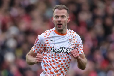 Blackpool 'dan Jordan Rhodes, Birleşik Krallık' ın Nottingham Forest-Blackpool maçında, 7 Ocak 202 tarihinde, City Ground, Nottingham, İngiltere 'de oynanan üçüncü tur karşılaşmasında