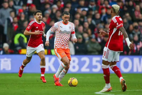 Oliver Norburn Blackpool Makes Break Ball Emirates Cup Third Match — Stock Photo, Image