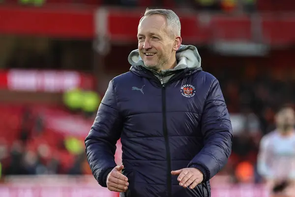 Neil Critchley Manager Blackpool Full Smiles Draw Emirates Cup Third — Stock Photo, Image