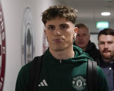 Manchester United takımından Alejandro Garnacho, 8 Ocak 202 'de Wigan Atletizm ve Manchester United' ın Wigan Stadyumu 'nda oynanan üçüncü tur karşılaşmasından önce stadyuma geldi.