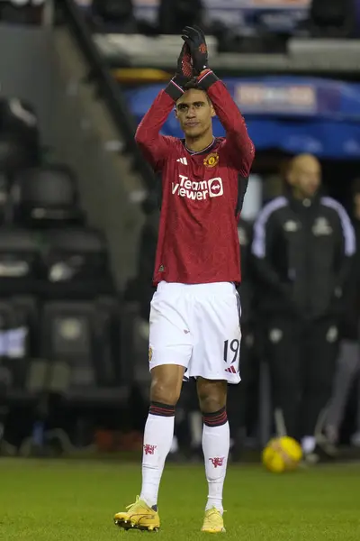Raphal Varane Manchester United Salutes Fans Emirates Cup Third Match — Stock Photo, Image