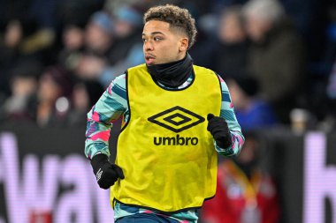Burnley 'den Manuel Benson Premier Lig maçı sırasında Burnley, Luton Town' a karşı Turf Moor, Burnley, İngiltere, 12 Ocak 2024 