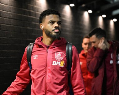 Burnley 'den Lyle Foster, Premier Lig maçında Burnley, Luton Town' a karşı Turf Moor, Burnley, Birleşik Krallık 'ta 12 Ocak 2024' te oynanan maçta maçtan önce geldi. 