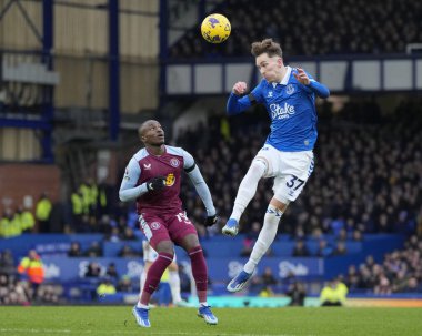 Everton 'dan James Garner, 14 Ocak 2024' te Goodison Park, Liverpool 'da oynanan Premier League maçında Everton-Aston Villa maçını kazandı.  