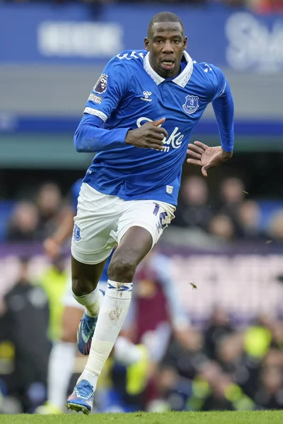 Abdoulaye Doucoure Everton Durante Partita Premier League Everton Aston Villa — Foto Stock