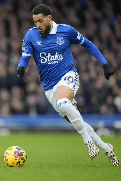 Arnaut Danjuma Everton Durante Partido Premier League Everton Aston Villa — Foto de Stock