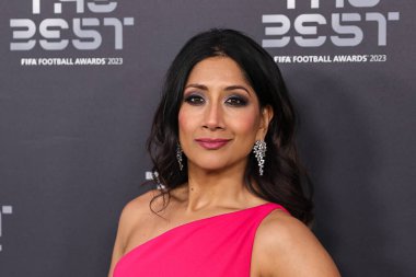 Reshmin Chowdhury, 15 Ocak 2024 'te Londra' daki Apollo Tiyatrosu 'nda En İyi FIFA Futbol Ödülleri 2023' ün önünde Yeşil Halı 'ya ulaştı. 