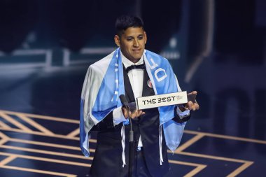 Hugo Miguel Iniguez En İyi FIFA Fan 2023 'ün galibi The Best FIFA Football Awards 2023, Eventim Apollo, Londra, Birleşik Krallık, 15 Ocak 2024