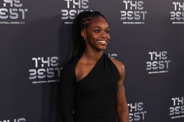 Linda Caicedo, En İyi FIFA Futbol Ödülleri 2023 Apollo Theatre, Londra, Birleşik Krallık 'ta 15 Ocak 2024' te Yeşil Halı 'ya ulaştı. 