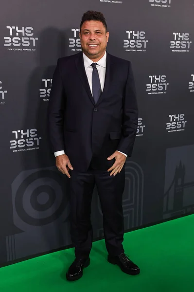 Ronaldo Ancien Footballeur Brésilien Arrive Sur Green Carpet Avant Les — Photo