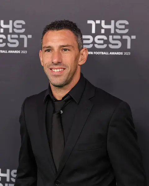 Maxi Rodriguez Arriveert Green Carpet Voorafgaand Aan Best Fifa Football — Stockfoto