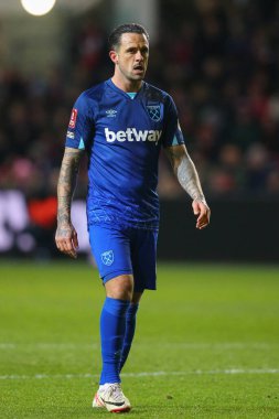 West Ham United takımından Danny Ings, 16 Ocak 2024 tarihinde Bristol City, Bristol Gate, Bristol 'da West Ham United' a karşı oynanan üçüncü tur müsabakasında 