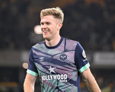 Brentford 'dan Nathan Collins, Birleşik Krallık' ın Wolinhampton kentinde oynanan üçüncü tur rövanş karşılaşmasında Wolverhampton Wanderers 'a karşı. 