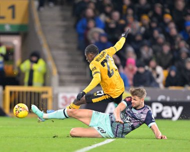 Wolverhampton Wanderers takımından Tommy Doyle, 16 Ocak 2024 tarihinde Wolverhampton Wanderers 'ın Brentford' a karşı oynadığı üçüncü tur müsabakasında Wolverhampton Wanderers 'dan Jean-Ricner Bellegarde' ı yendi. 