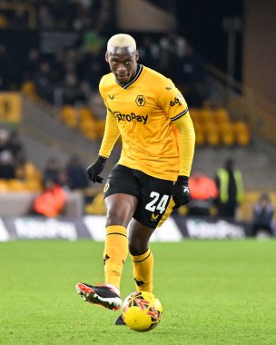 Wolverhampton Wanderers 'dan Toti Gomes, 16 Ocak 2024 tarihinde Birleşik Krallık, Molineux, Wolverhampton' da Wolverhampton Wanderers 'a karşı oynanan üçüncü tur rövanş karşılaşmasında pas verdi. 