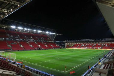Bristol City 'nin başkenti Ashton Gate' de oynanan ve Bristol FA Cup 'ın üçüncü turu olan Bristol City - West Ham United maçının 16 Ocak 2024 tarihli Ashton Gate, Bristol, İngiltere maçı öncesinde oynanan genel bir manzara. 