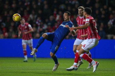 West Ham United takımından Danny Ings, 16 Ocak 2024 tarihinde Bristol City, Bristol, Bristol, İngiltere 'de oynanan üçüncü tur Bristol City - West Ham United karşılaşmasında pas verdi. 