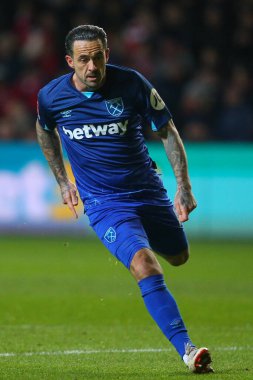 West Ham United takımından Danny Ings, 16 Ocak 2024 tarihinde Bristol City, Bristol Gate, Bristol 'da West Ham United' a karşı oynanan üçüncü tur müsabakasında 