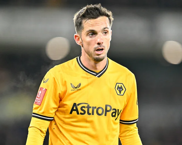 stock image Pablo Sarabia of Wolverhampton Wanderers, during the Emirates FA Cup Third Round Replay match Wolverhampton Wanderers vs Brentford at Molineux, Wolverhampton, United Kingdom, 16th January 2024 