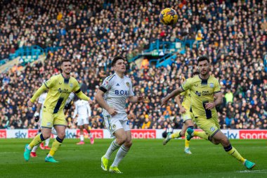Daniel James of Leeds United in action during the Sky Bet Championship match Leeds United vs Preston North End at Elland Road, Leeds, United Kingdom, 21st January 202 clipart