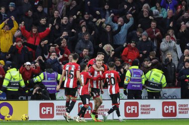 Sheffield United takımından Oliver McBurnie, 21 Ocak 202 'de Bramall Lane, Sheffield, İngiltere' de oynanan Premier League maçında 2-2 'lik galibiyetini kutluyor.