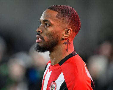 Brentford 'dan Ivan Toney, Premier League maçında Brentford Nottingham Forest' a karşı Londra 'daki Gtech Community Stadyumu' nda 20 Ocak 202 'de maça çıkıyor.