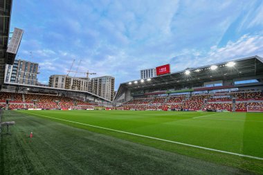 Premier League karşılaşması öncesinde Gtech Community Stadyumu 'nun genel bir görüntüsü Brentford Nottingham Ormanı' na karşı Gtech Community Stadyumu, Londra, 20 Ocak 202