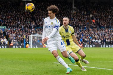 Leeds United takımından Ethan Ampadu, Leeds Road, Leeds, İngiltere 'de oynanan 21 Ocak 202' de Leeds United ve Preston North End arasındaki Sky Bet Şampiyonası karşılaşmasında...