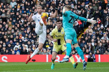 Leeds United takımından Patrick Bamford 21 Ocak 202 'de Leeds Road, Leeds, İngiltere' de oynanan Leeds United - Preston North End maçında maç yapıyor.