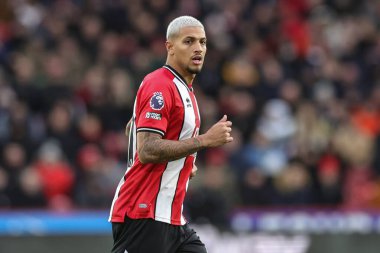 Sheffield United takımından Vinicius Souza Premier League maçında Sheffield United, West Ham United 'a karşı Bramall Lane, Sheffield, İngiltere, 21 Ocak 202