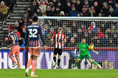 Nottingham Ormanı 'ndan Chris Wood Premier League maçında Brentford Nottingham Ormanı' na karşı 20 Ocak 202 'de Gtech Community Stadyumu' nda 2-2 berabere kaldı.