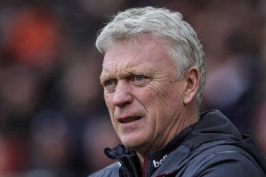 Premier Lig maçında West Ham United 'ın David Moyes teknik direktörü Sheffield United' a karşı Bramall Lane, Sheffield, İngiltere, 21 Ocak 202