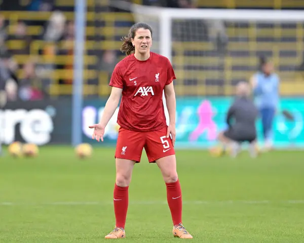 Niamh Fahey Liverpool Women Warms Ahead Match Women Super League — Stock Photo, Image