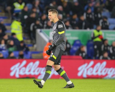 Ipswich Town 'dan Vclav Hladk Ipswich Town' dan Jeremy Sarmiento 'yu, 22 Ocak 2024' te İngiltere 'nin Leicester kentindeki King Power Stadyumu' nda Leicester City ile Ipswich Town arasındaki Gökyüzü İddia Şampiyonası maçında 1-1 berabere kalma golünü atarken kutluyor.