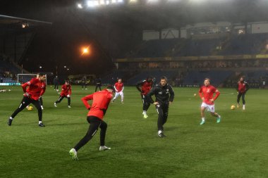 Maç öncesi ısınma oturumunda Barnsley 'den Herbie Kane, Oxford United' ın 23 Ocak 202 'de Kassam Stadyumu' nda oynadığı Oxford United - Barnsley maçında