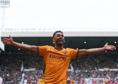 Wolverhampton Wanderers 'dan Matheus Cunha, 28 Ocak 202' de Birleşik Krallık 'ın başkenti West Bromwich' te oynanan dördüncü tur müsabaka Batı Bromwich Albion-Wolverhampton Wanderers maçında 0-2 'lik galibiyet golünü kutluyor.