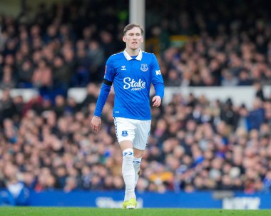 Everton 'dan James Garner, Birleşik Krallık' ın başkenti Liverpool 'da oynanan dördüncü tur müsabakasında Everton, Luton Town' a karşı.