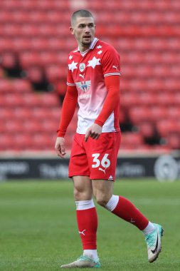 Barnsley takımından Max Watters 27 Ocak 202 'de Oakwell, Barnsley, İngiltere' de oynanan 1.