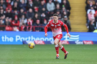 Barnsley 'den Jordan Williams, 27 Ocak 202' de Oakwell, Barnsley, İngiltere 'de oynanan Sky Bet 1 karşılaşmasında topu aldı.