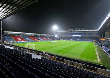 Maç öncesinde Ewood Park 'ın genel görünümü, Birleşik Krallık' ın Blackburn kentinde oynanan Blackburn Rovers - Wrexham maçında oynanan 4.