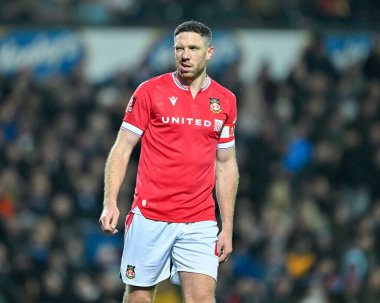 Wrexham 'dan Ben Tozer, Birleşik Krallık' ın Blackburn kentinde oynanan dördüncü tur karşılaşmasında Blackburn Rovers, Wrexham 'a karşı.