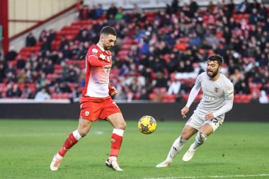 Barnsley 'den Adam Phillips 27 Ocak 202' de İngiltere 'nin Oakwell kentinde oynanan Sky Bet 1 karşılaşmasında Barnsley ile Exeter City karşı karşıya.