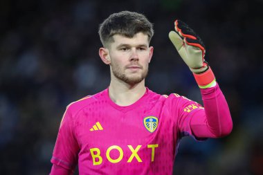 Leeds United takımından Illan Meslier, Birleşik Krallık 'ın Leeds şehrinde oynanan dördüncü tur karşılaşmasında Leeds United ile Plymouth Argyle karşı karşıya geldi.